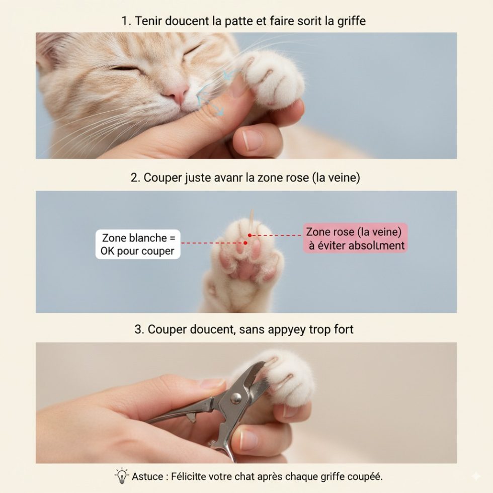Comment couper les griffes d’un chat sans stress en 2026