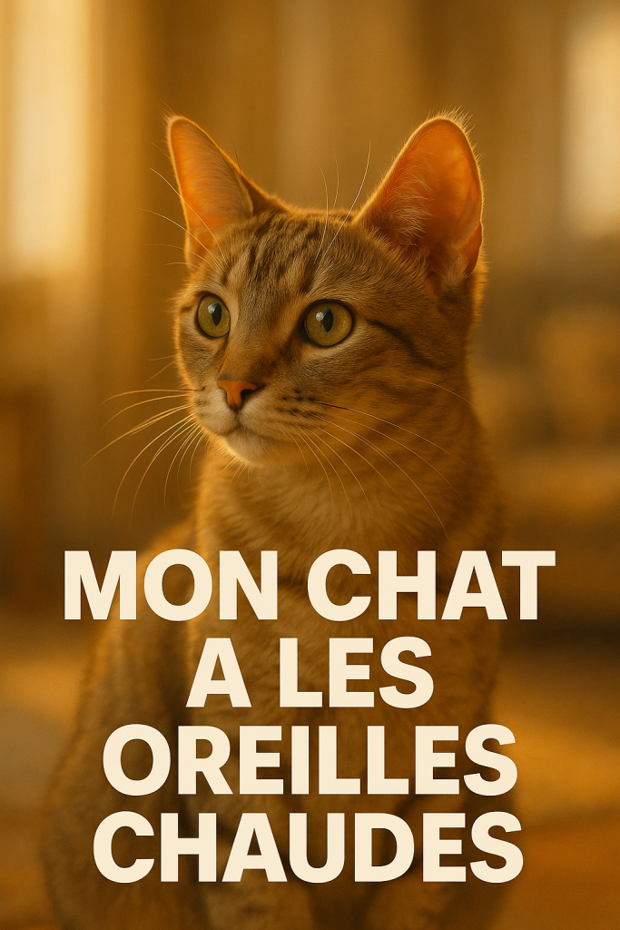 Chat oreilles chaudes : normal ou inquiétant ? chat oreilles chaudes