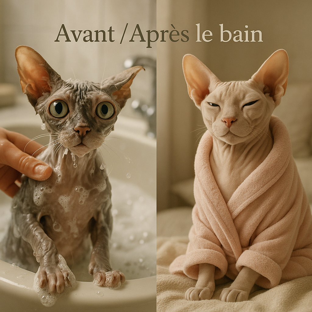 Chat sans poils : moins de poils, plus de drama entretien chat sans poils