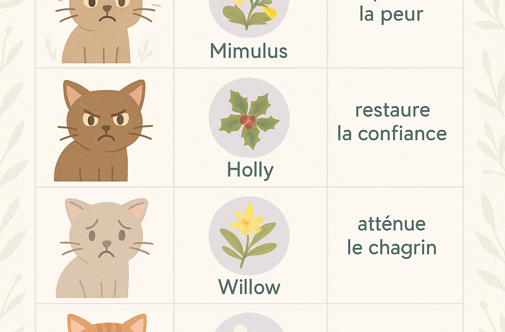 Fleurs de Bach pour un chat : remède naturel pour un félin zen