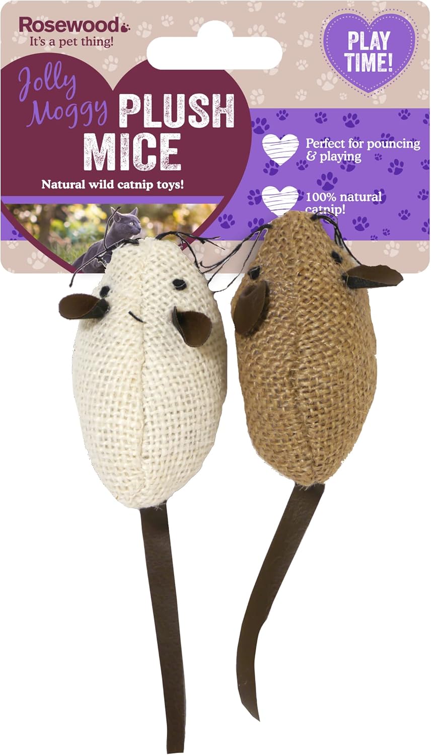 Souris en Peluche à l’Herbe à Chat