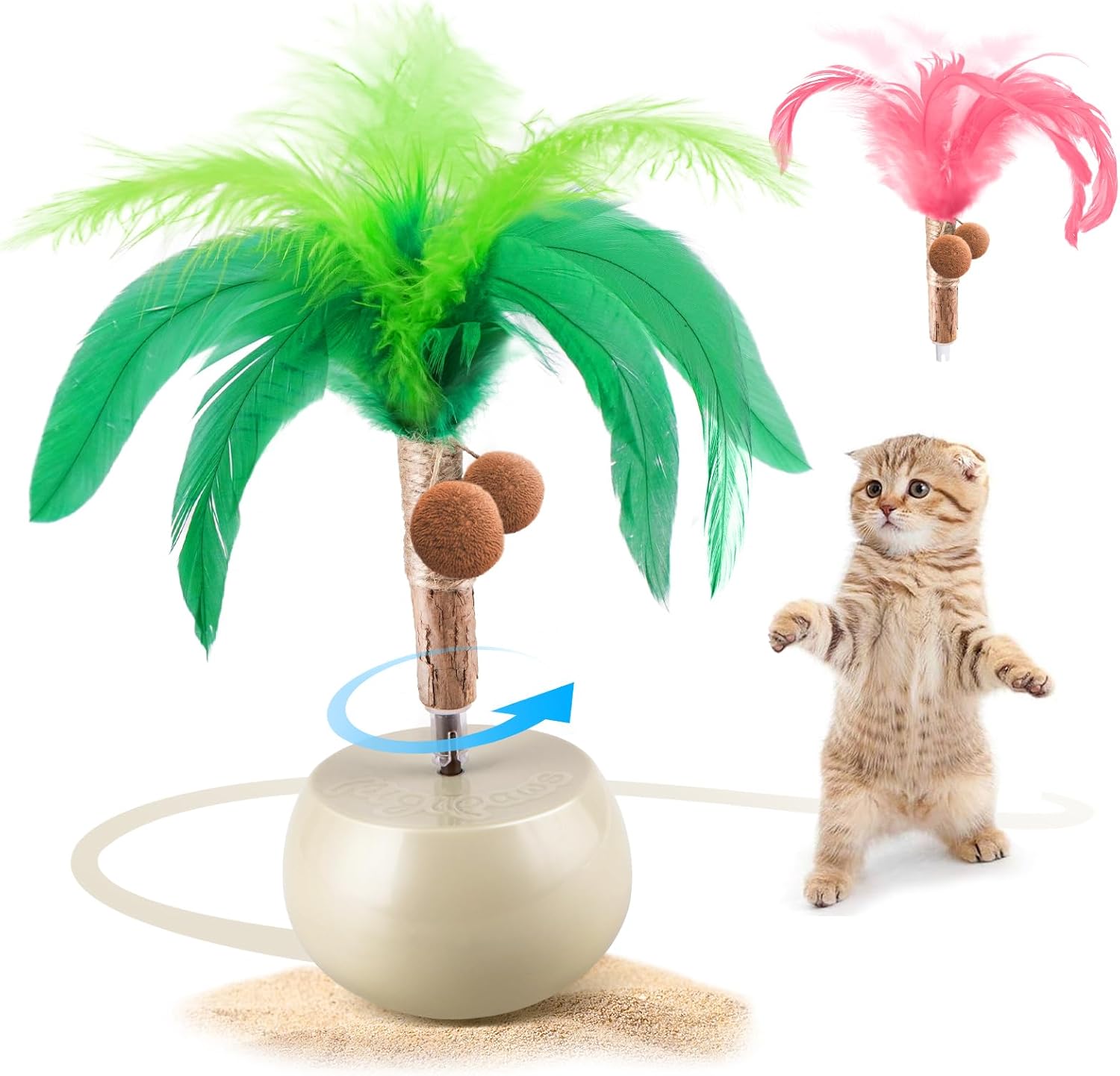 Plumeau Motorisé pour chat