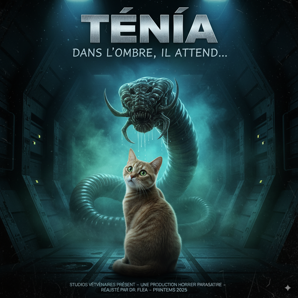 Le ténia chez le chat