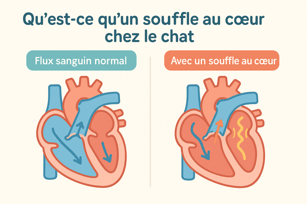 souffle au cœur chez le chat