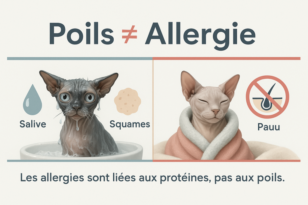 Chat sans poils : moins de poils, plus de drama chat sans poils et allergie