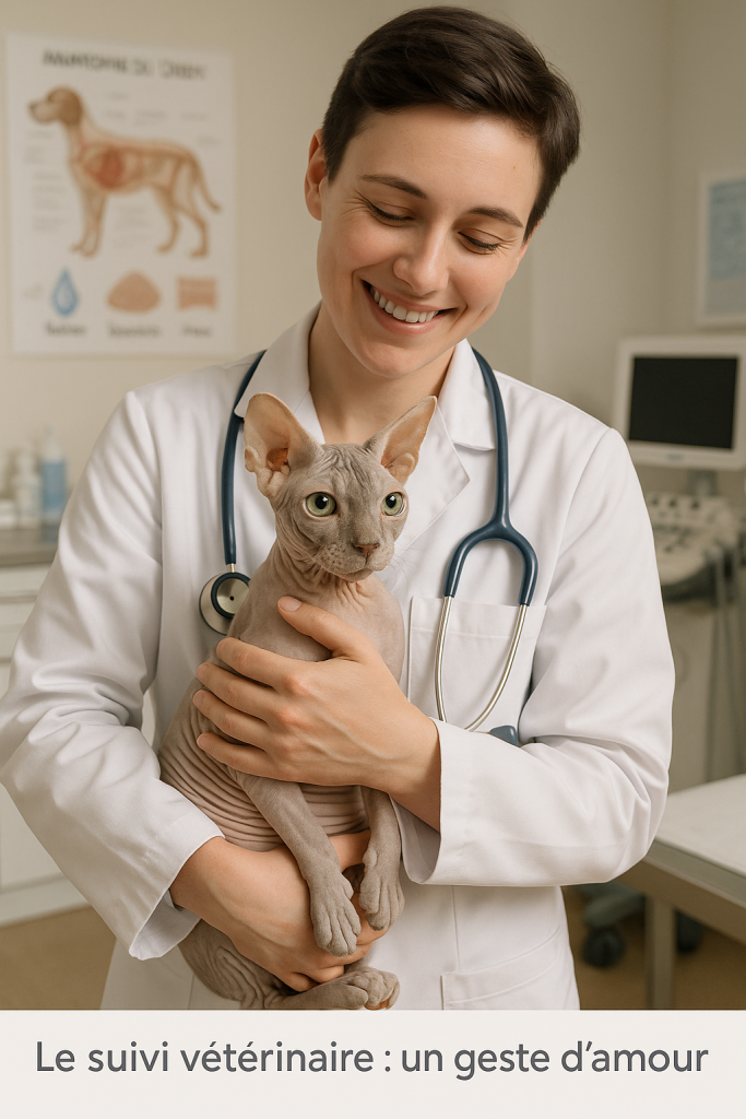 Chat sans poils : moins de poils, plus de drama chat sans poils et le vétérinaire