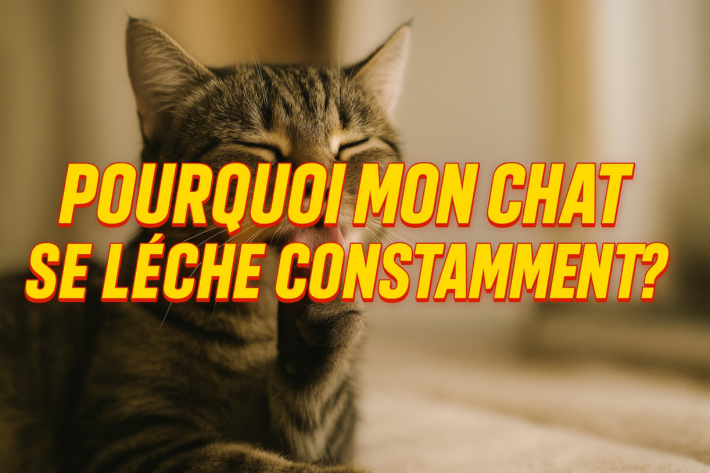 pourquoi mon chat se lèche constamment