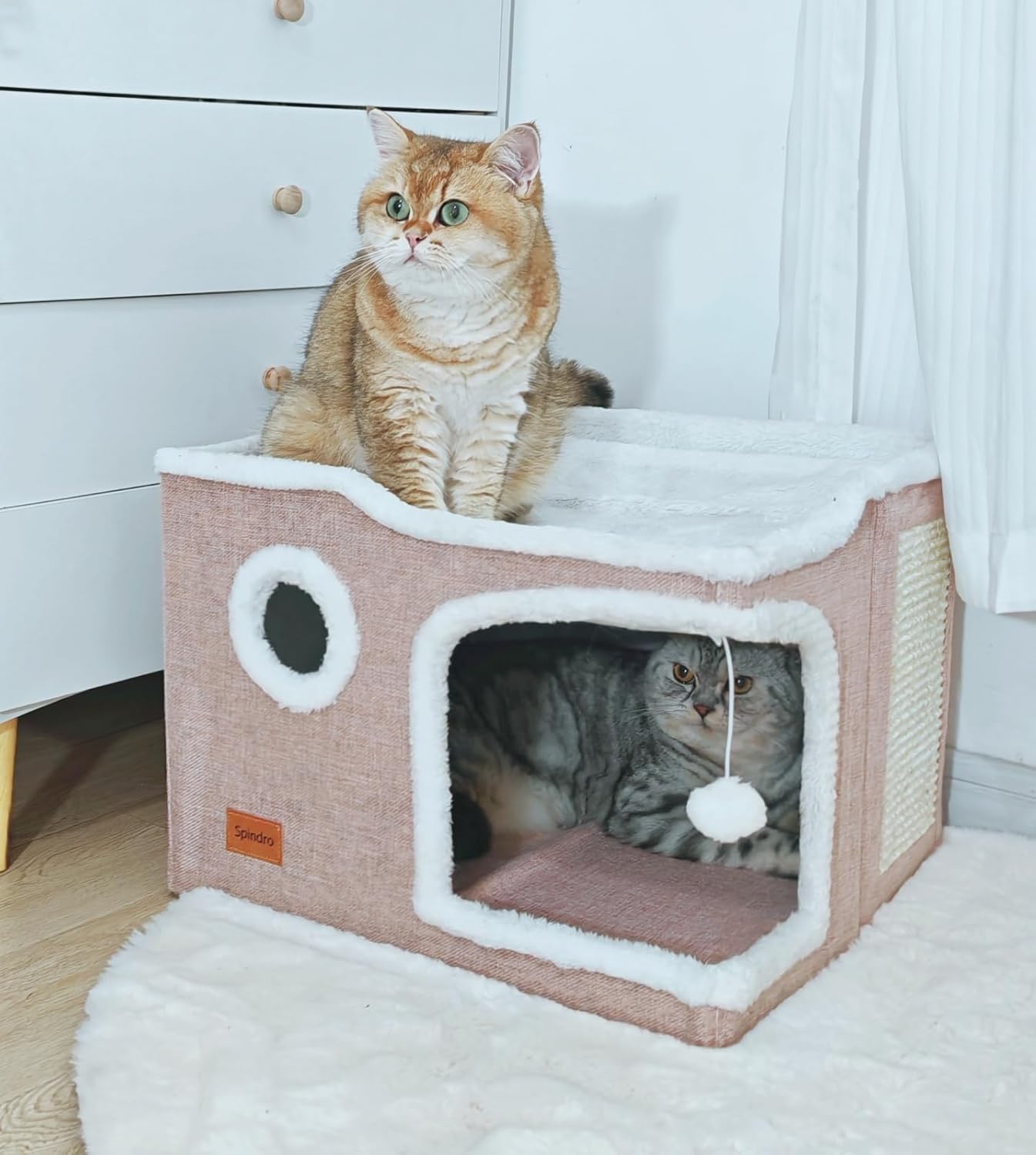 Spindro - Niche Cube Pliable avec Griffoir