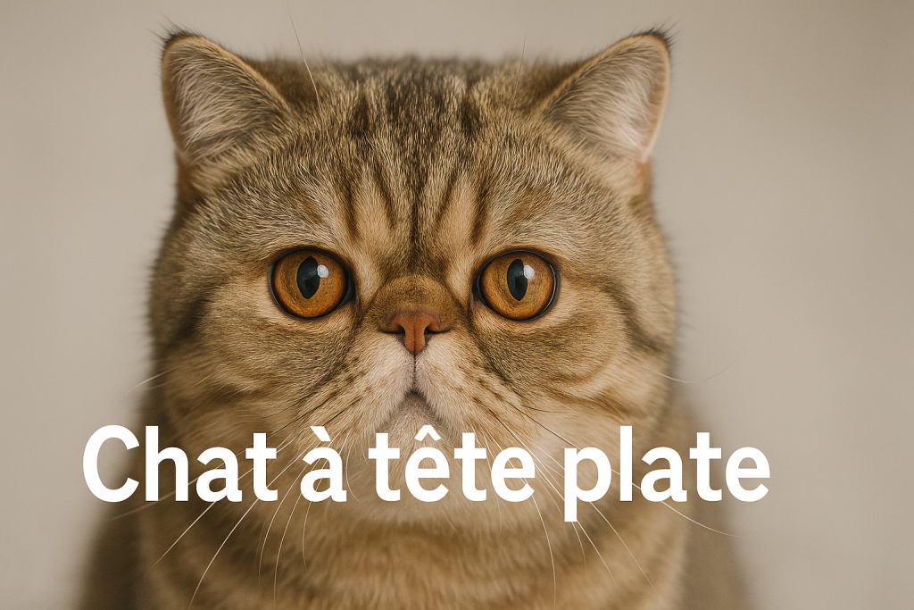 chat à tête plate