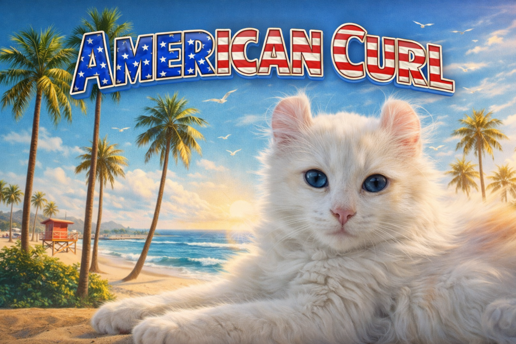 American Curl : Le Chat aux Oreilles Recourbées en Arrière American curl race de chat