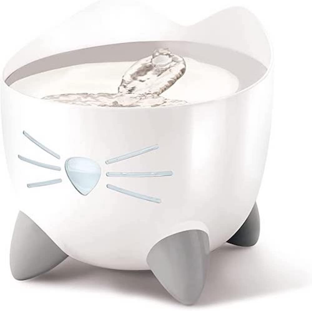 Top 5 des Meilleures Fontaines à Eau pour Chat Catit Flower Inox LED fontaine à eau pour chat