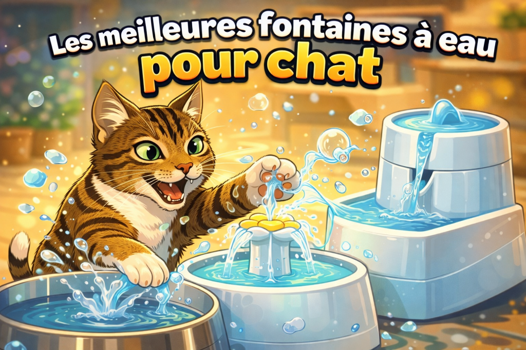 Les meilleures fontaines à eau pour chat
