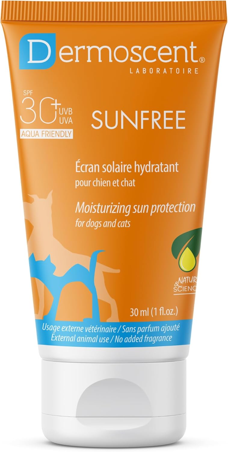 Crème Solaire pour Chat : Protection, Dangers et Alternatives Dermoscent SunFREE SPF30+ protection solaire pour chiens et chats