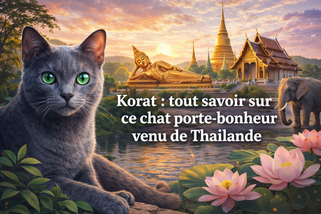 Korat le chat venu de Thaïlande