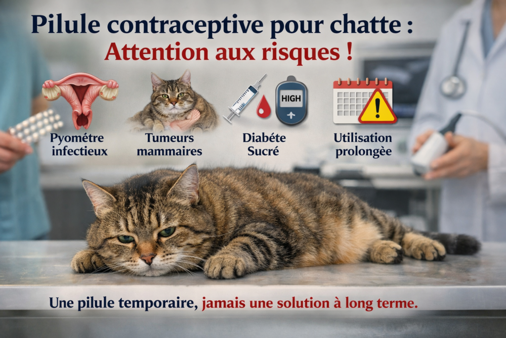 Pilule contraceptive chez le chat