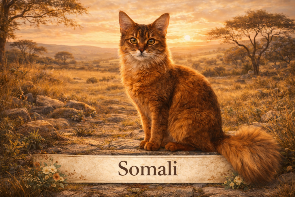 Somali race de chat du continent d'Afrique