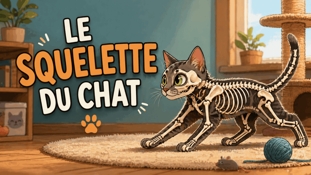 Squelette du chat : anatomie, os et superpouvoirs félins Anatomie du chat le squelette