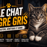 chat tigré gris comme Berlioz