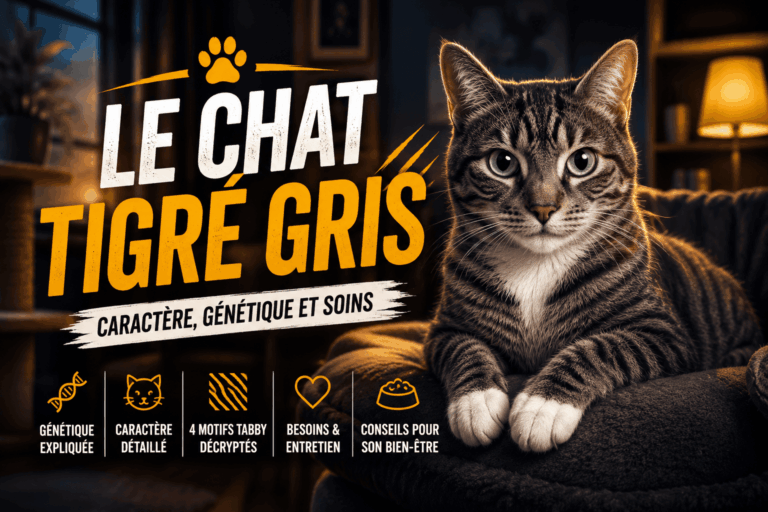 Chat tigré gris : tout savoir (vu de l'intérieur) chat tigré gris comme Berlioz
